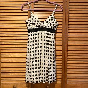 Body central Black and white polka dot dress